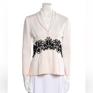 St. John Collection Black Knit Long Jacket
Blazer Coat wool evening jacket